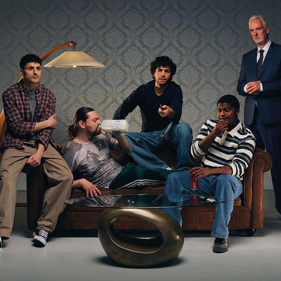 Stefan de Walle, Achraf Koutet, Daniël Kolf, Donny Ronny en Bilal El Aoumari