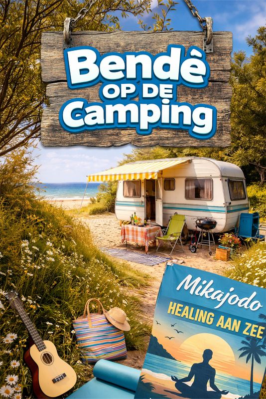 Bendè op de camping met een bonte verzameling gasten