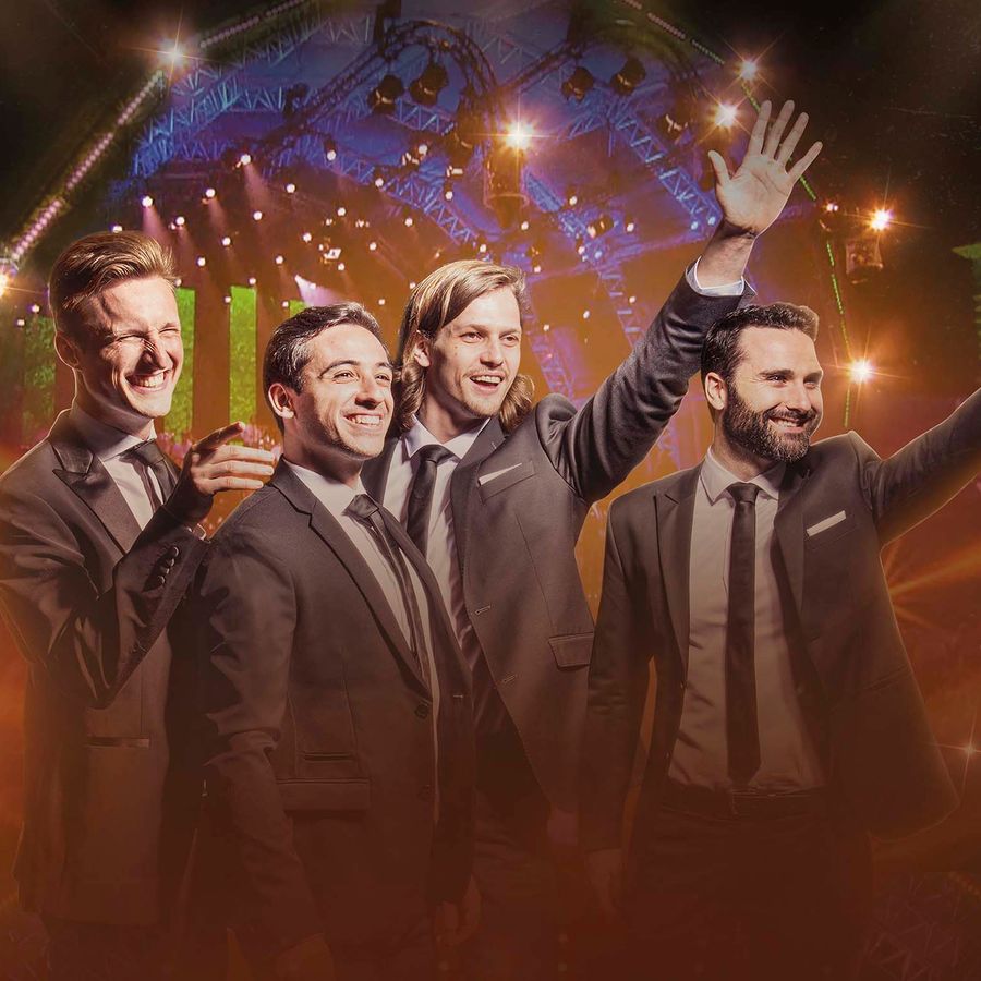 groepsfoto van the Dutch Tenors.