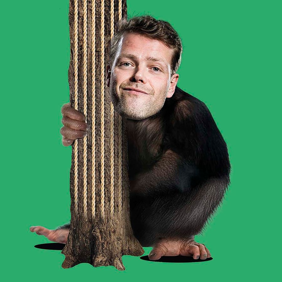 Martijn als een app met een groene achtergrond.