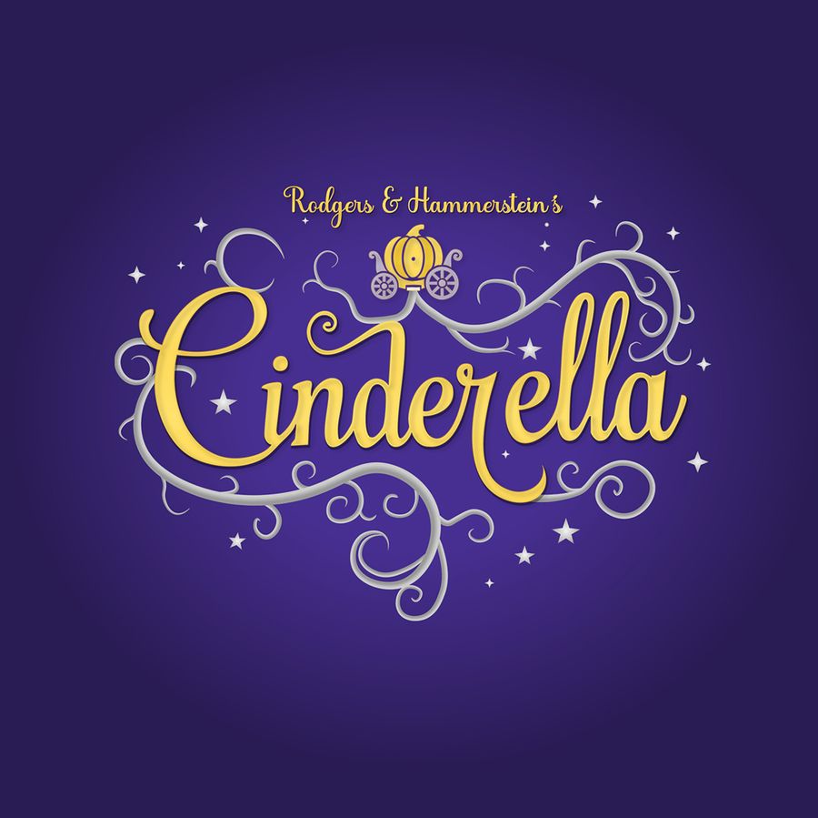 Cinderella in gele letters.